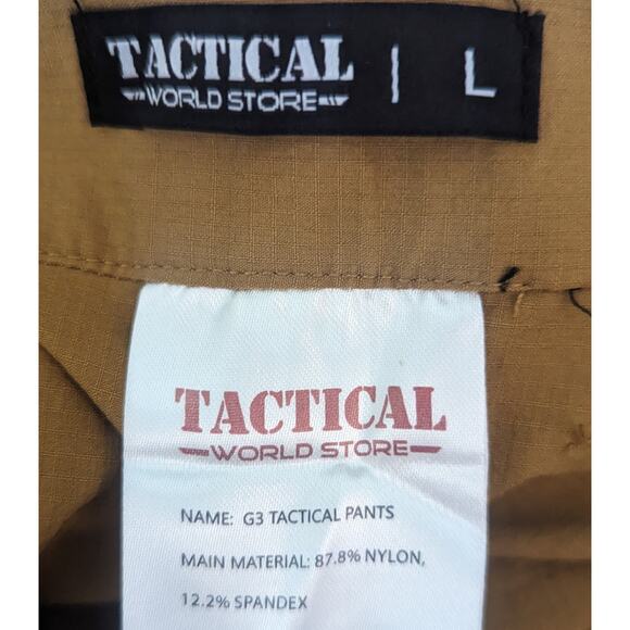 NEW! TACTICAL WORLD STORE G3 Nylon Teak Tactical Pants Multi Pockets Design L - Picture 4 of 4